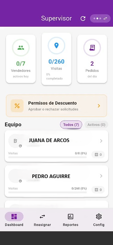 Dashboard Supervisor FlowCommerce